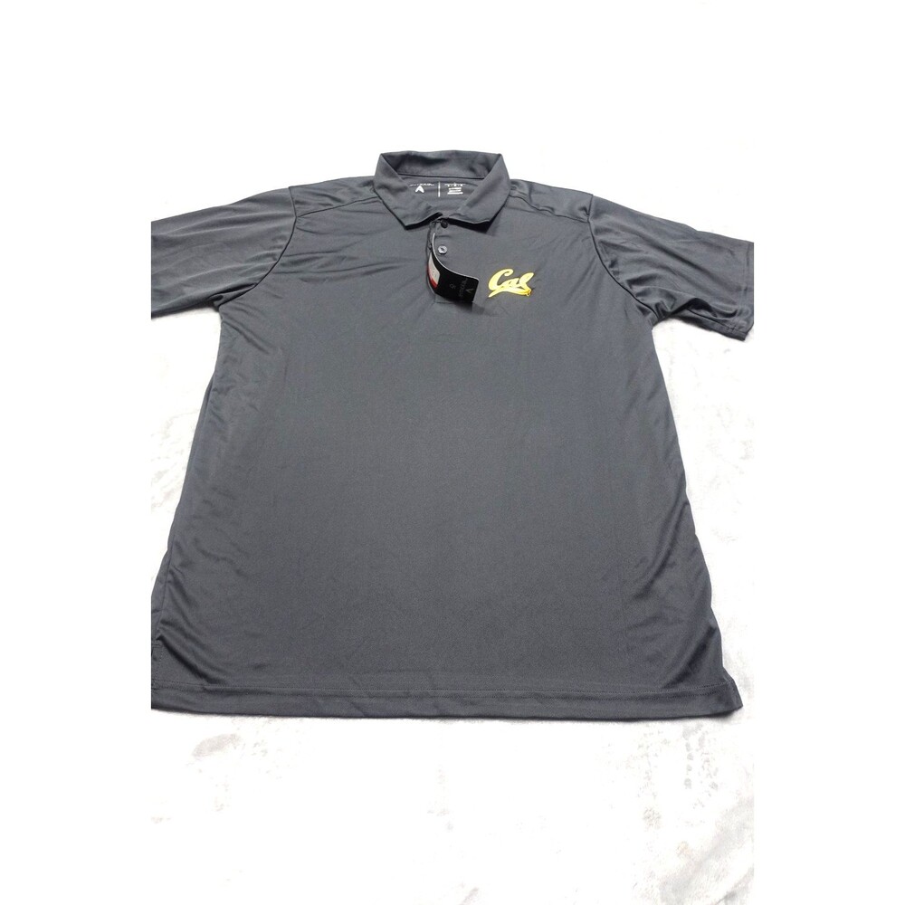 California Golden Bears Men's Size Large Gray Legacy Polo Shirt NWT‎